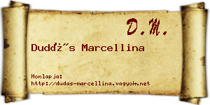 Dudás Marcellina névjegykártya